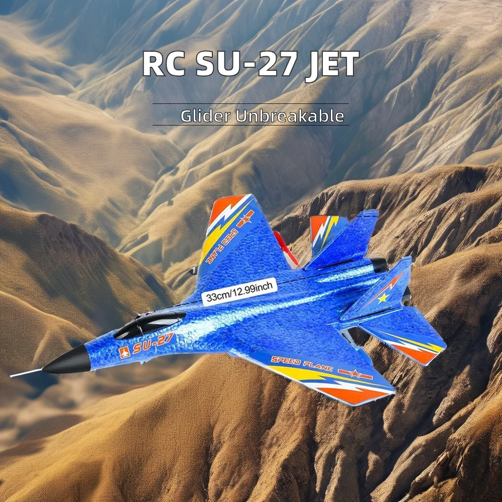 Пульт дистанционного управления Su-27 радиоуправляемый самолет против падения Небьющийся истребитель из пенопласта модель с неподвижным крылом планер Wi-Fi особенности батареи