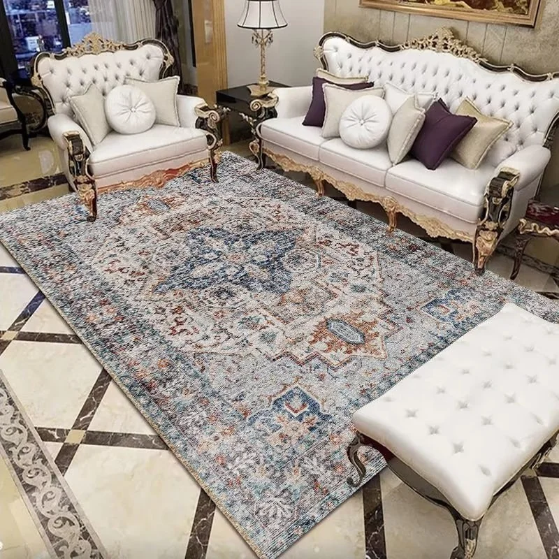 High Quality Luxury Floor Mat Soft washable Home Carpet Eco-friendly Padded Living Room Carpet Custom Area Rugs