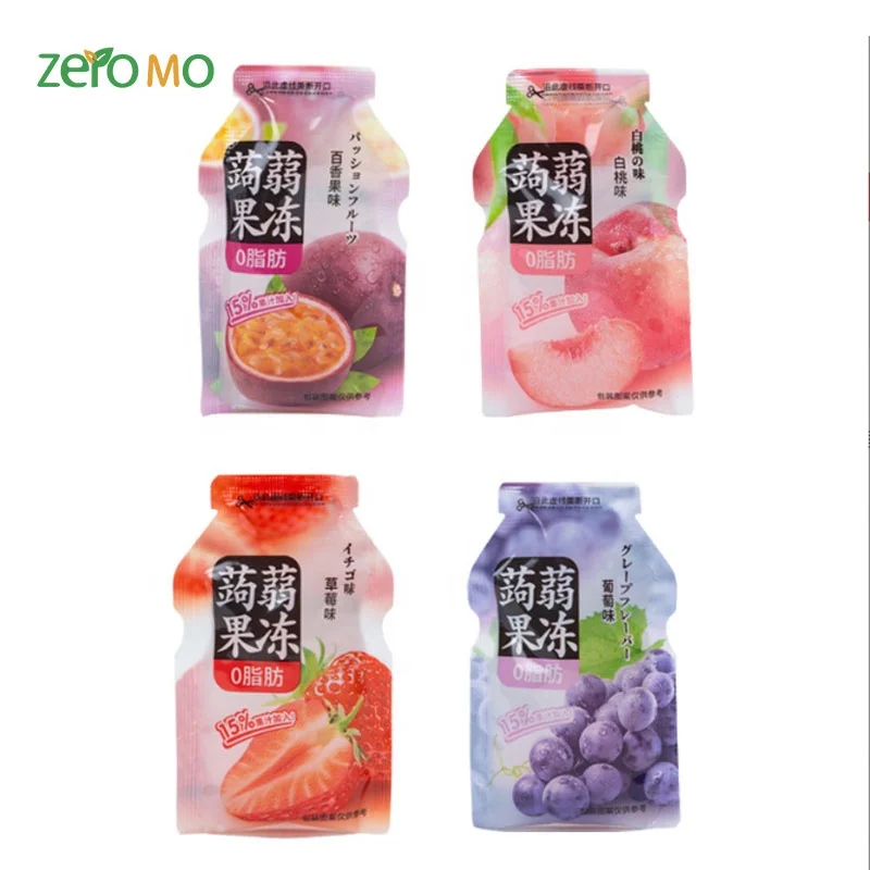 Peach Flavor Ready To Eat Fruit Wholesale Sweet Cool Beverage Snack Afternoon Dessert Konnyaku Jelly