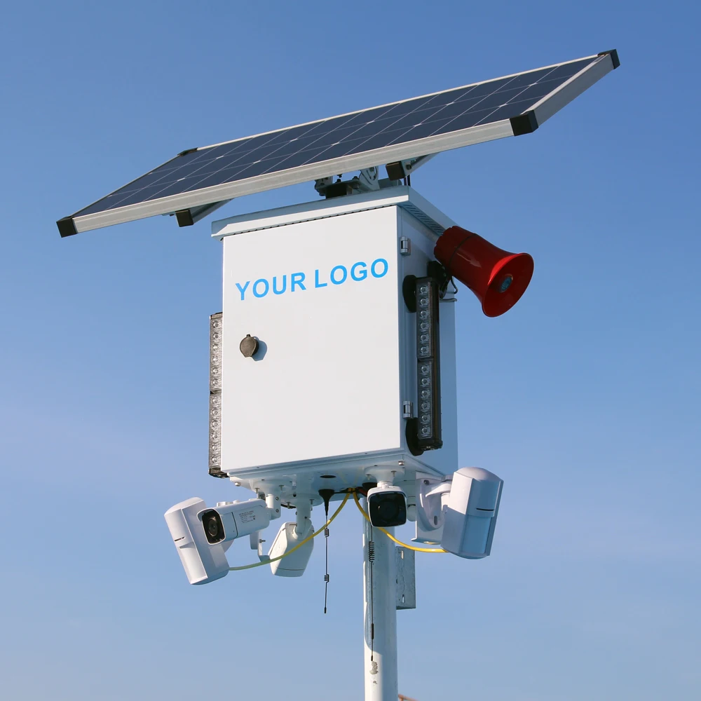 SZGOING 8MP 4K Solar Security Camera System Wireless Outdoor with PIR Alarm