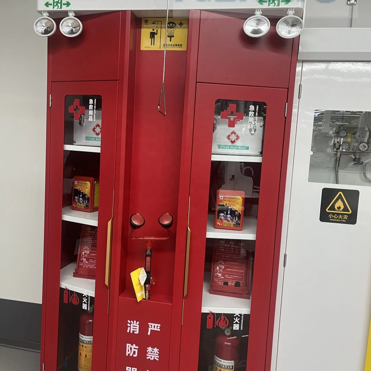 Больничные аварийные инструменты шкаф для хранения Лабораторный газовый баллон