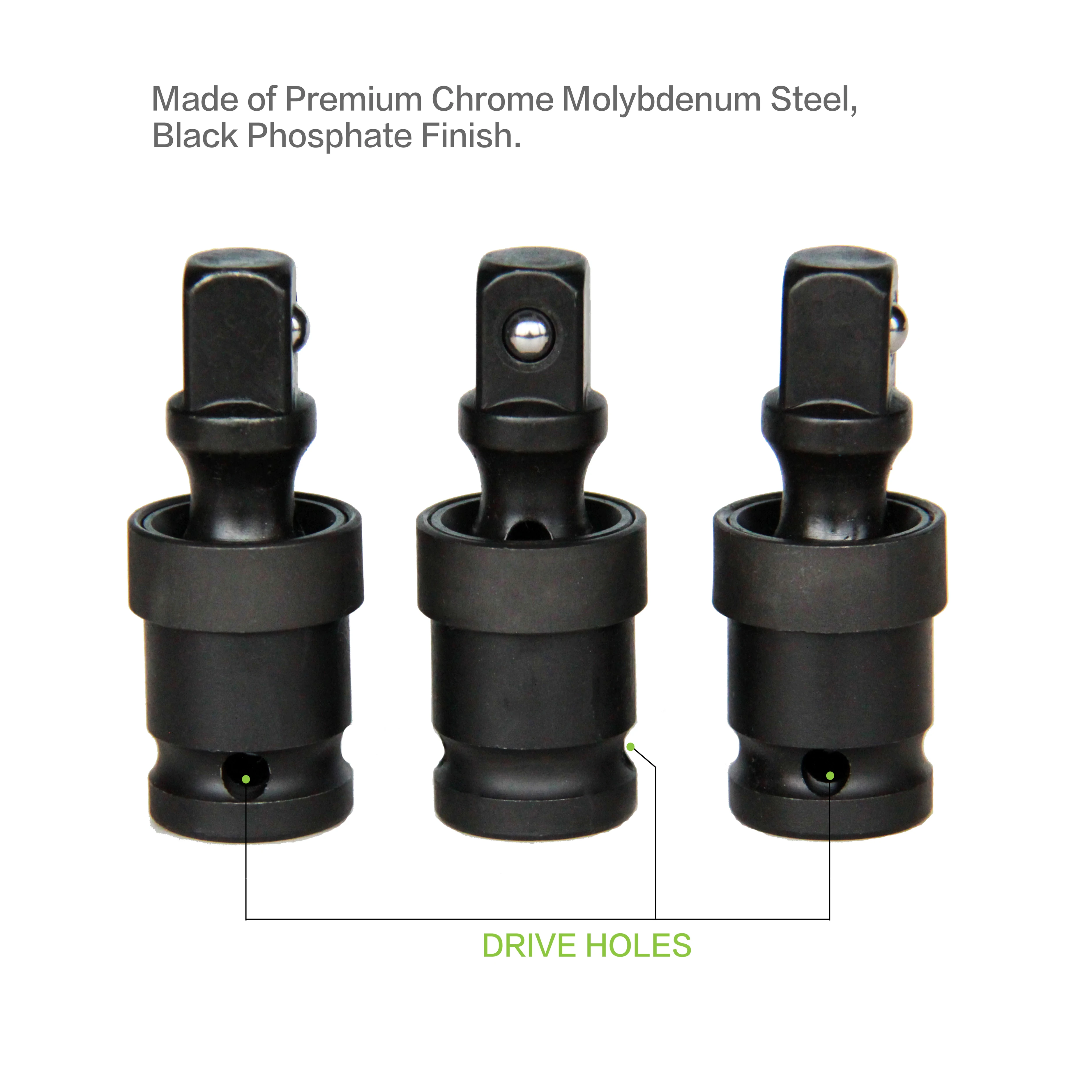 Factory Directly Sell Universal Joint Swivel Socket Nut Driver Adapter Impact 1/2 Socket