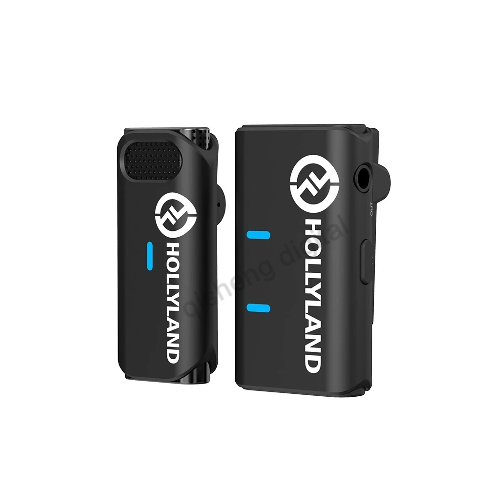 Hollyland LARK M1 Duo Solo Portable Wireless Lavalier Microphone System 2.4GHz 600ft DSLR Camera Smartphone Video Wireless Mic