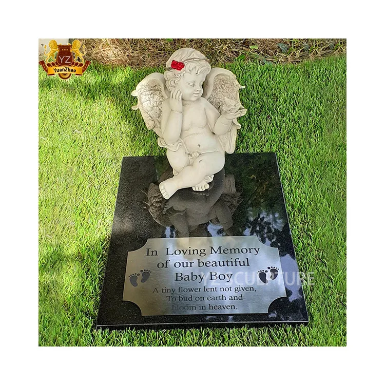 Wholesale Custom Granite Cartoon Headstone Marble Teddy Bear Headstone Stone Granite Tombstones And Monuments For Babies