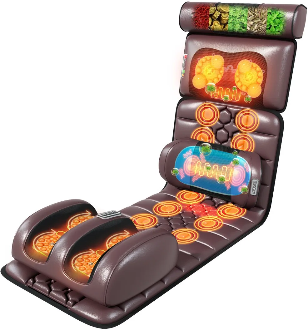 2023 New Design Korea Robotic Cushion Massage Stretching Back Roller Thai Yoga Air Pressure Electric Massage Mat