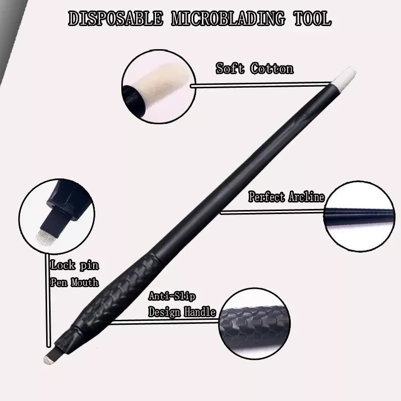 Factory Wholesale Disposable Microblading 18U Manual Eyebrow Manual Microblading Pen Microblading hand tool