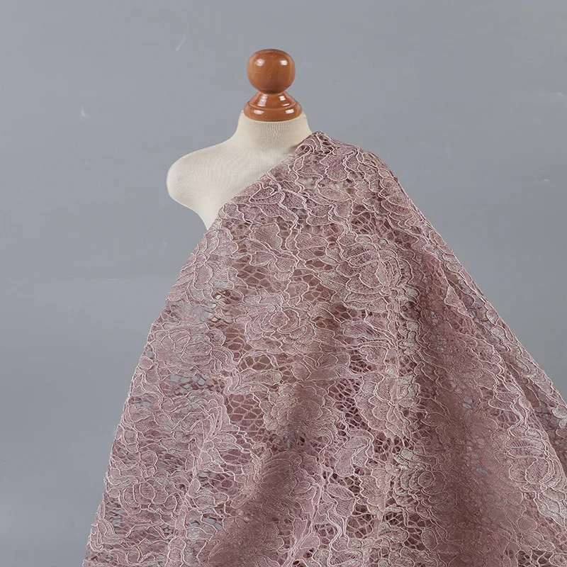 Embracing green living, 2024 Spring High-End Lace Fabric crafted from eco-friendly materials showcasing natural beauty