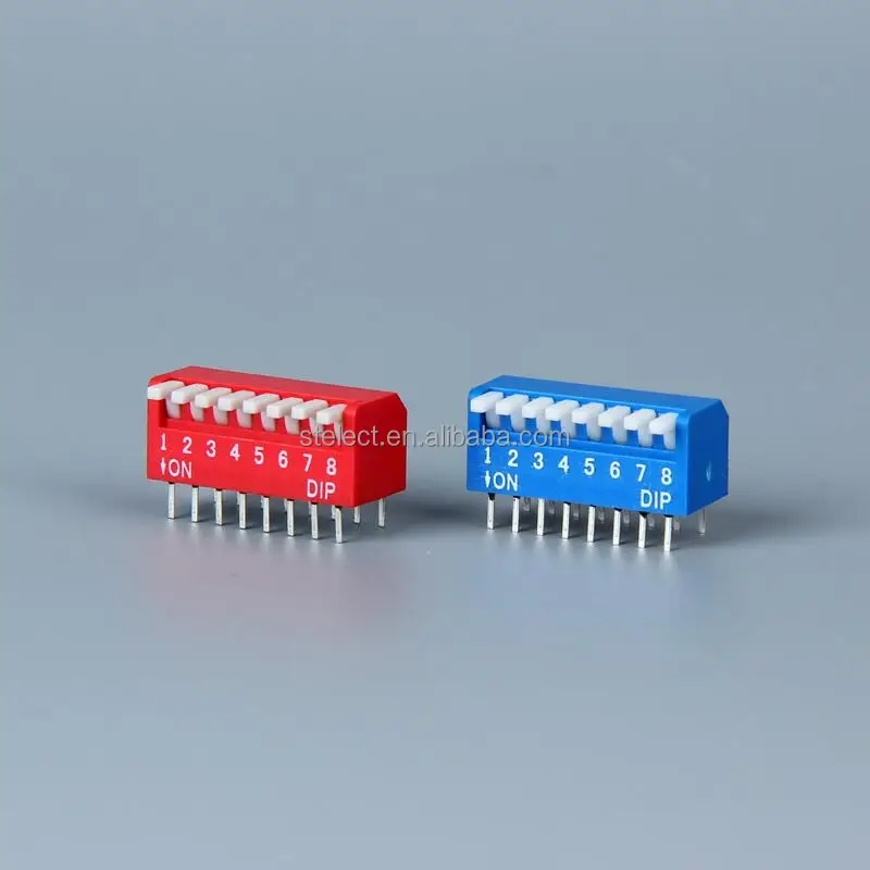  DPL07 RGT 7Pin SPST нажимной выключатель электронный красный DIP