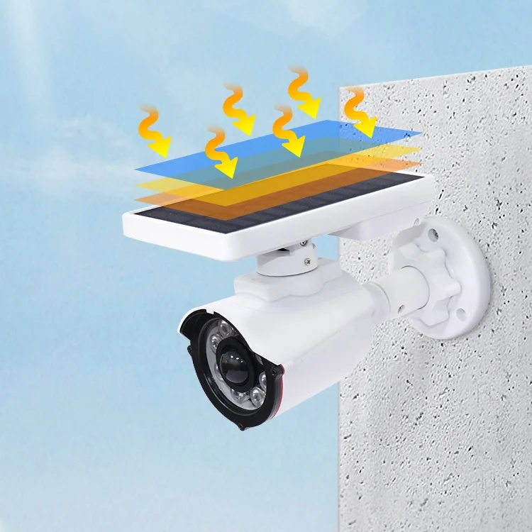 Наружный водонепроницаемый 8 LED инфракрасный датчик движения 3 режима Солнечный манекен моделирование камера безопасности светодиодный уличный сад свет