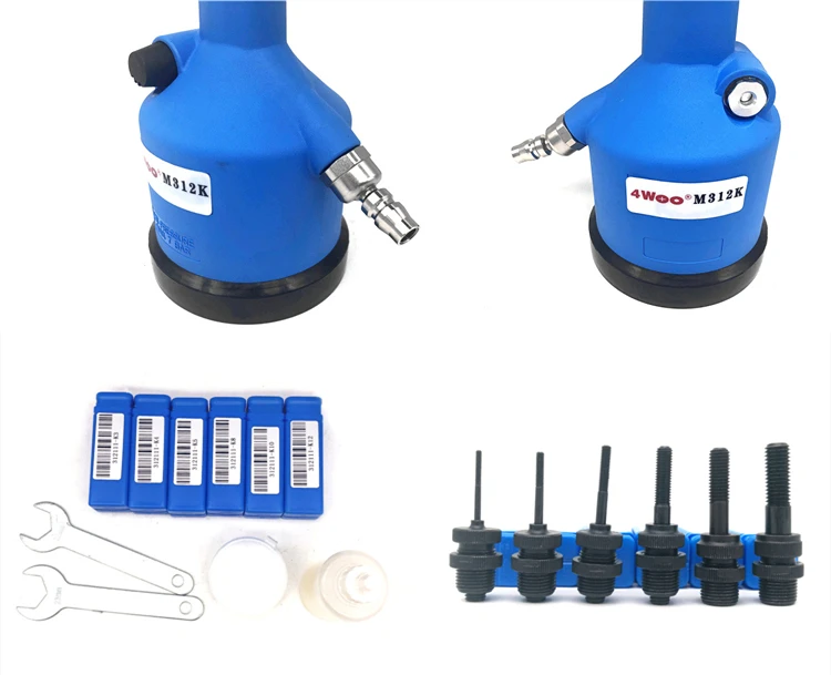 Blue color Hydraulic riveter rivet nu gun M312  china factory air tools automatic riveters lOW PRICE   Pneumatic nut gun