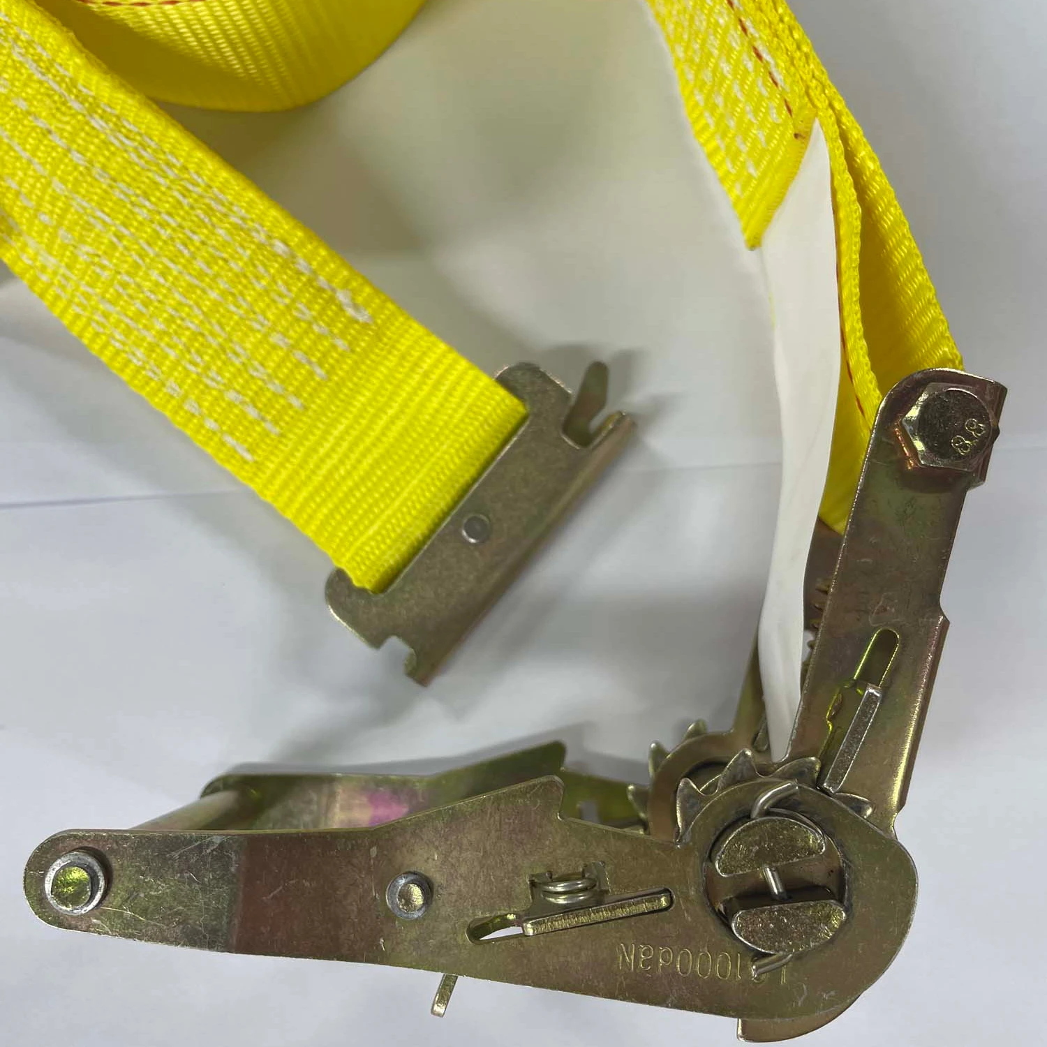 2 inch 4400lbs 50mm Heavy duty polyester E track ratchet tie down strap cargo lashing straps