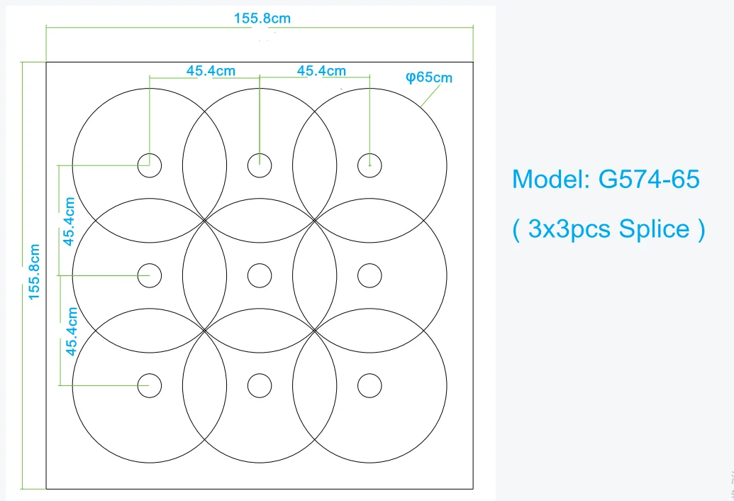 3X3pcs G574-65