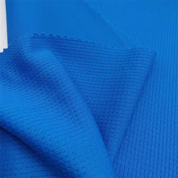 Chinese Supplier Basketball Jersey Fabric 145Gsm Honeycomb Jacquard 100% Polyester Stretch Jacquard Fabric