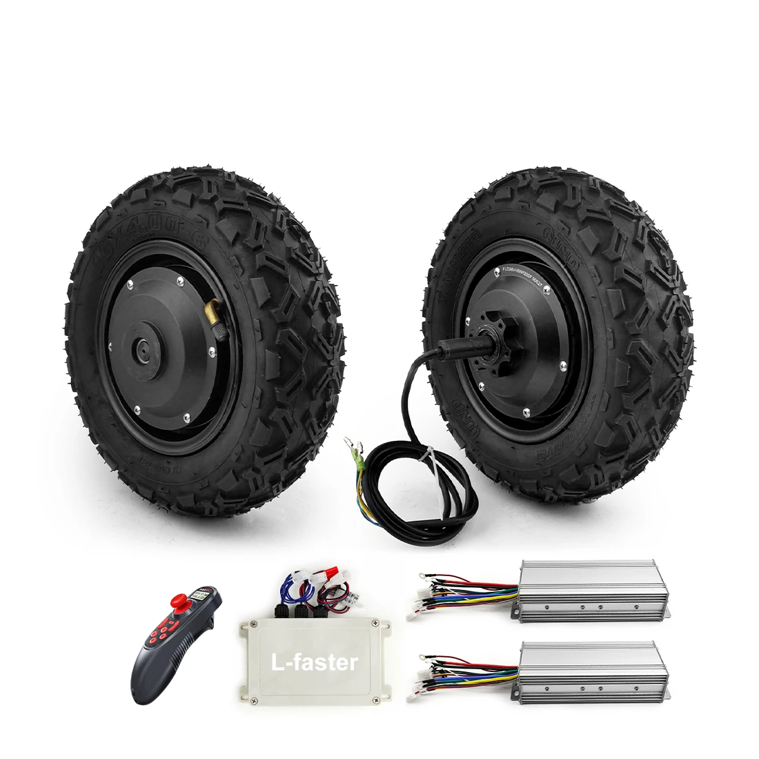 2WD 10 inch Off-Road wheel Vehicle Mini electric golf cart motor conversion kit with remote control