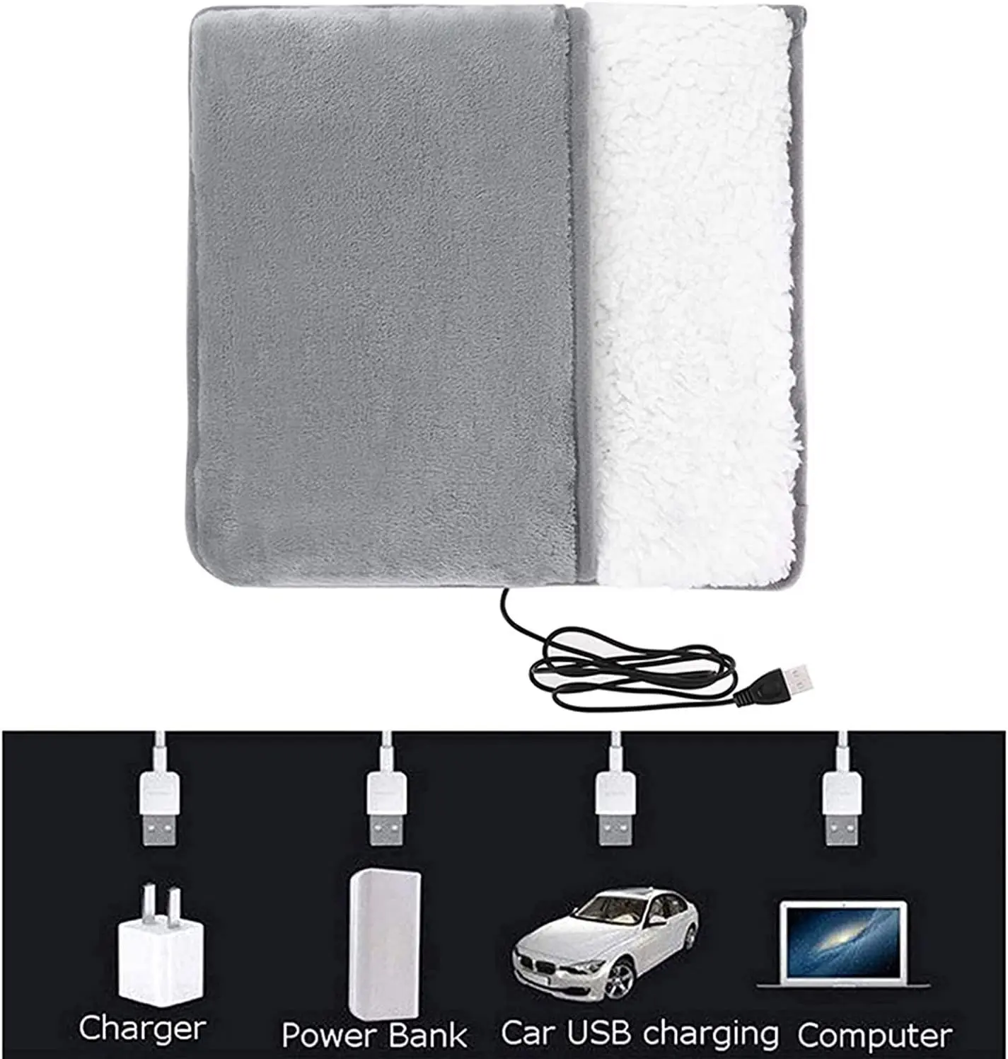 Custom USB Winter Home Electric Heated Foot Warmers