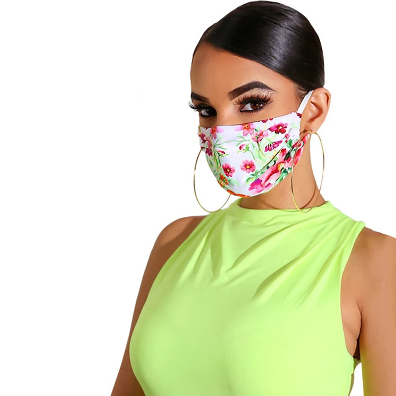 
Custom Fashion Printing Cotton Facemask Reusable Dust proof Breathable Facemask 