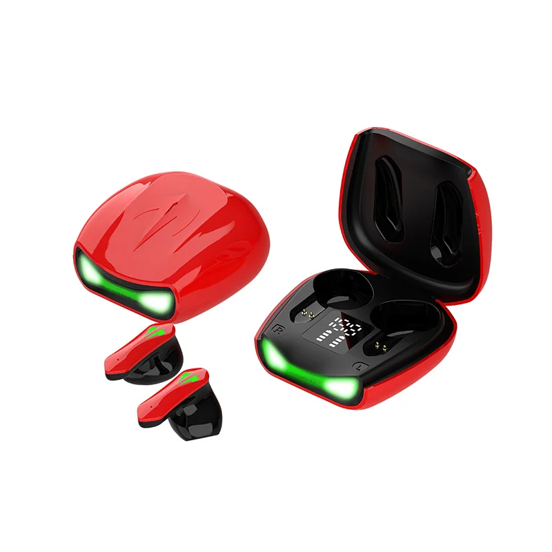 Type-c headset X16S waterproof led digital display bass headset low delay wireless game headset black white yellow headphones