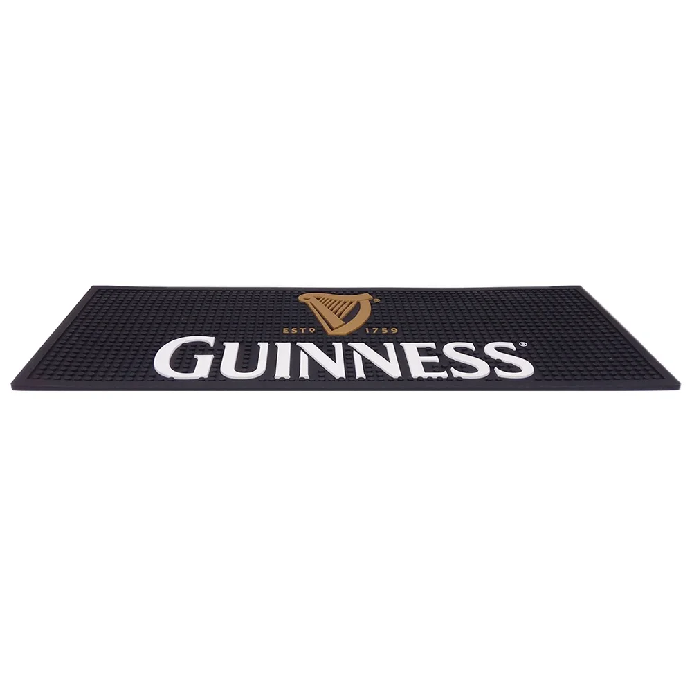  Барный коврик из ПВХ GUINNESS резиновая барная дорожка с тисненым
