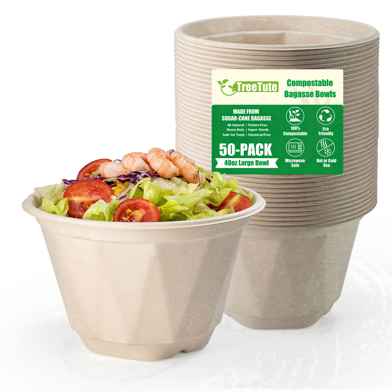 Одноразовые бумажные чаши в форме алмаза из натурального жома