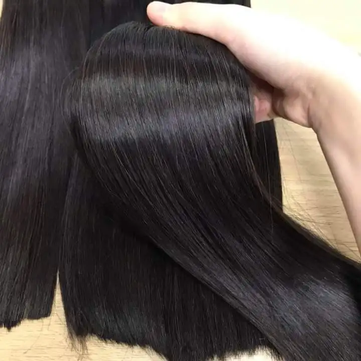 KingRawHair wholesale super double bone straight drawn virgin hair from 100% human hair Vietnam