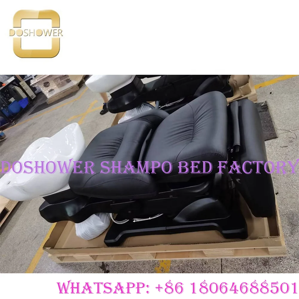 rotating shampoo washing station of shampoo station salon backwash unit for electrical adjusted backwash shampoo unit