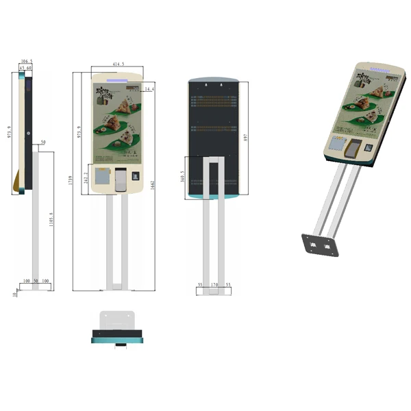 27 Inch Cinema Ticket vending machine payment kiosk, Fast food payment kiosk, Self service ordering kiosk