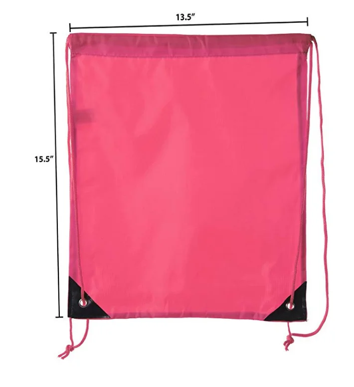 Большие сублимационные пустые сумки на шнурке с индивидуальным печатным логотипом