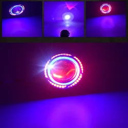 External dual angel de-mon eye lens led 20W 2400LM 1.8A IP65 6500K Motorcycle electric car led headlight