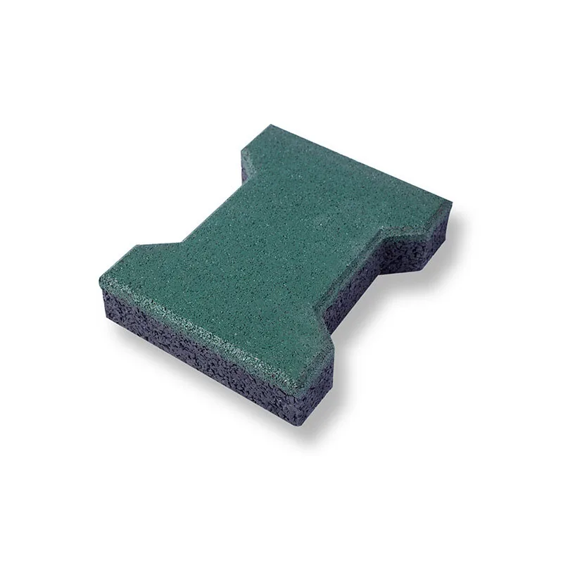 I-Shaped Dog Bone Rubber Floor Tiles Outdoor Wear-Resistant Non-Slip Thickness 25mm-25mm Floor Tiles