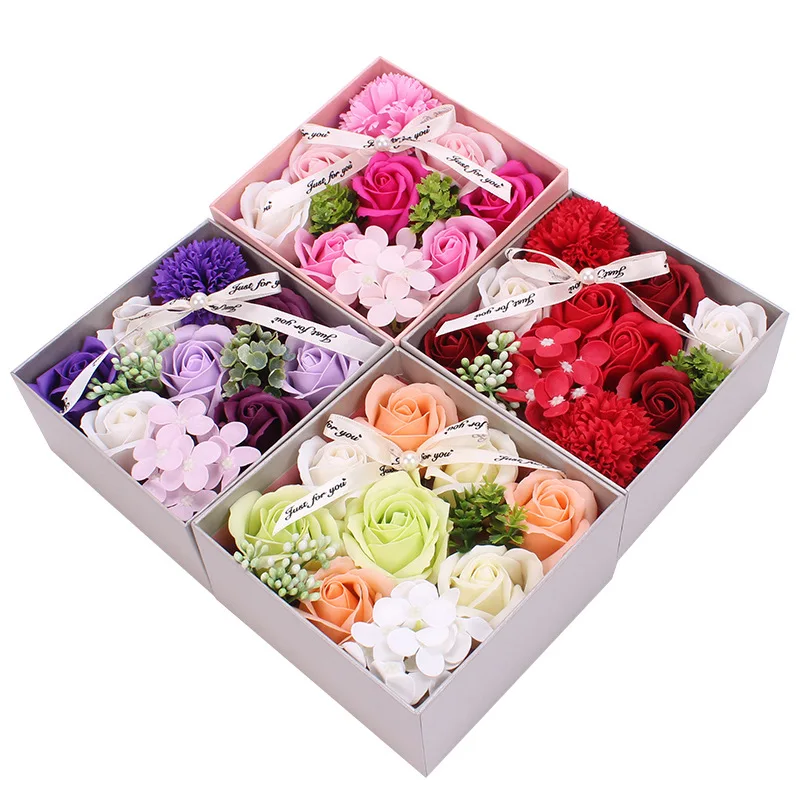 Wholesale high quality home decoration soap flower bath artificial flower soap roses