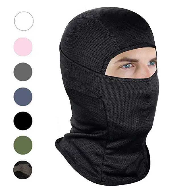 Wholesale high qualtity Custom logo face mask Knit Full Face Cover Ski Mask 1 hole balaclava cap hat