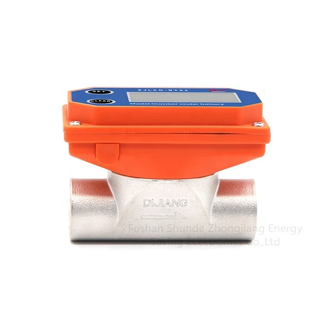 DIJIANG Manufacturer Two-way Flow Meter 1/2 Inch Flow Meter ZJSUS-BT01-DN15 Magnetic Water Flow Meter With Totalizer Display