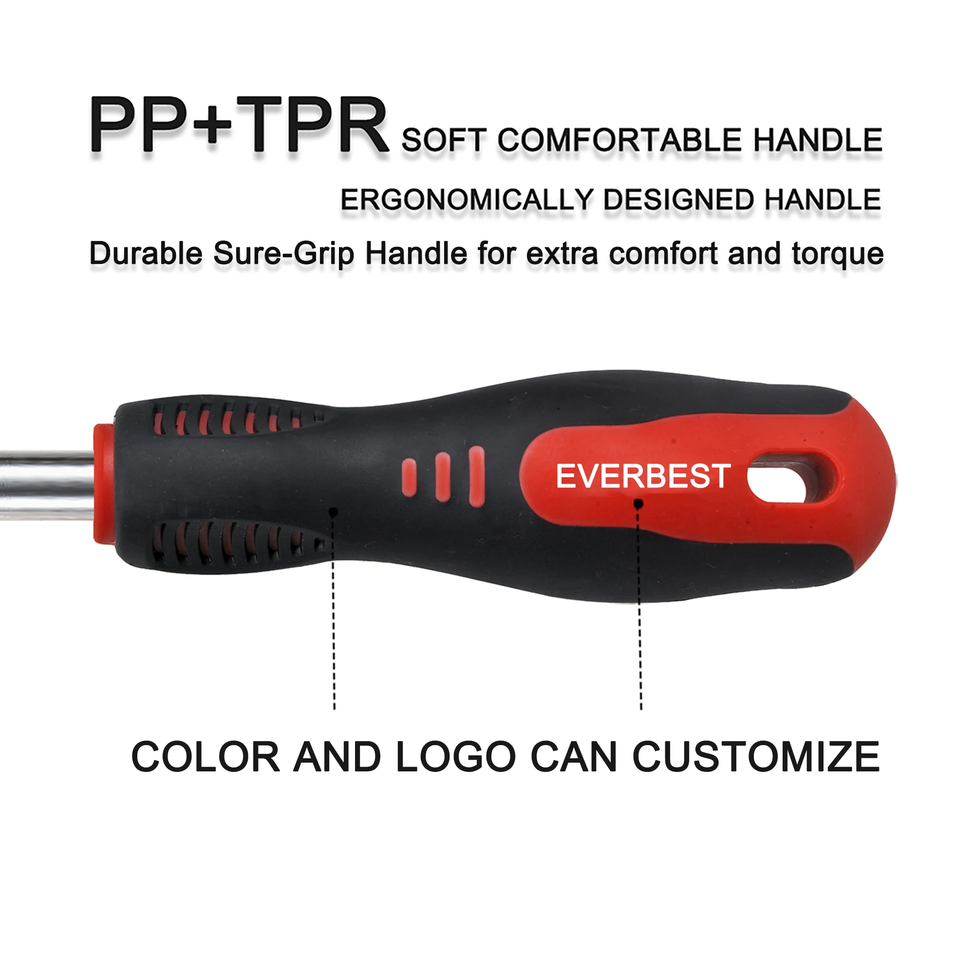 Faactory Interchangeable 9 In 1 Screw driver Set PP TPE comfort and torque Hand tools Multi-function Household Screw driver