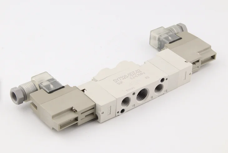 SY7320C-5DZ-02  24vdc 5-way,2-position Solenoid Air Control Valve port size G1/4,DIN Connector type,close type
