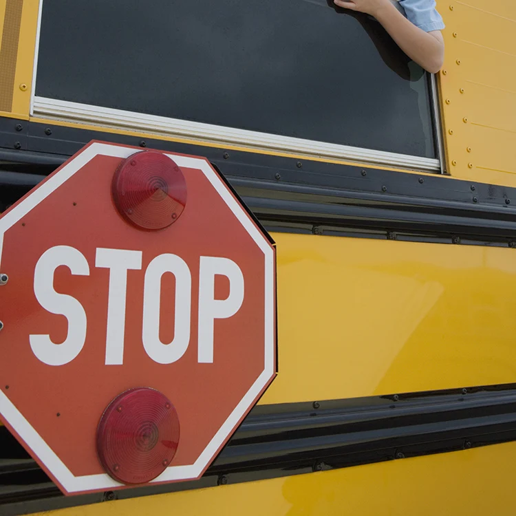 Public Safety Motorized School Bus Stop Arm Traffic Sign for Student Safety