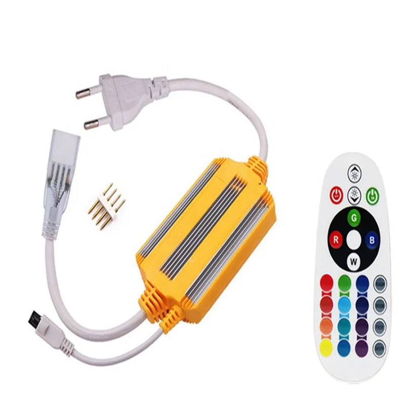 GMZQ100 Factory High Voltage 220V RGB 5050 LED Light Strip Control Remote Control 100M/Roll IP65 led remote control for Outdoor