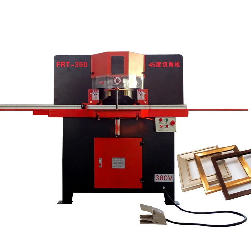 picture frame aluminum profile double-head saw wood corner cutting machine 45 degree angle cutter