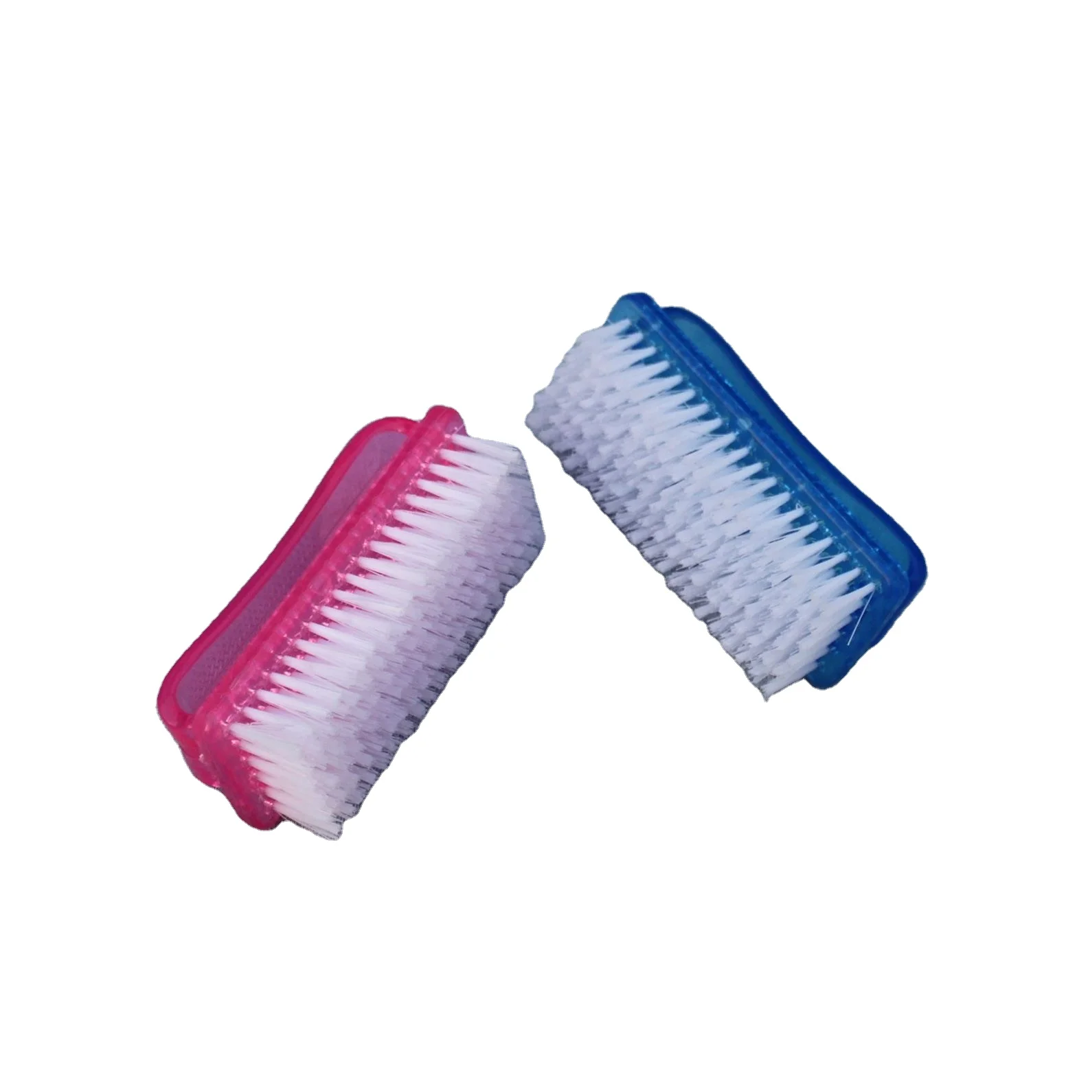 Лидер продаж Amazon, маленькая цветная пластиковая щетка для чистки ногтей от производителя