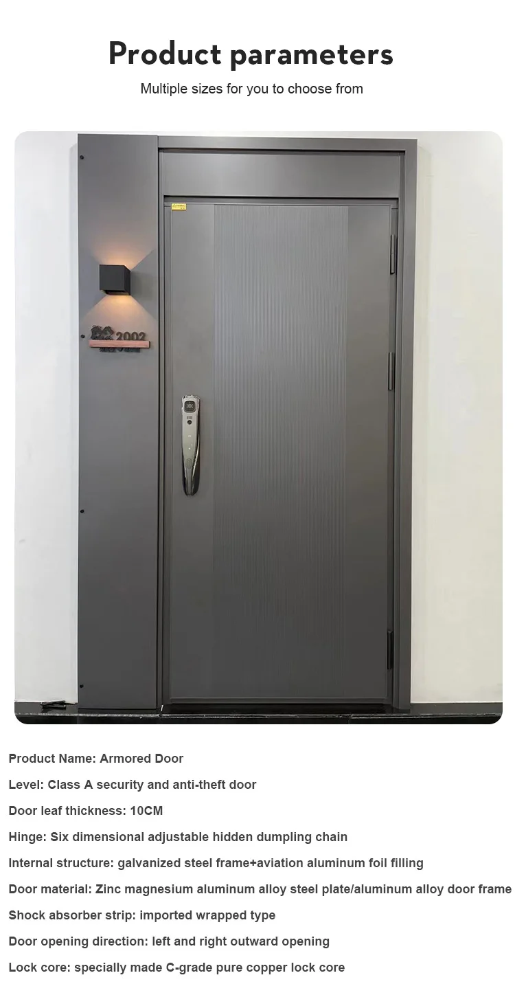 High Quality Entry Sitting Room Front Double Acrylic Entree Aluminium Gate Door Pivot Doors