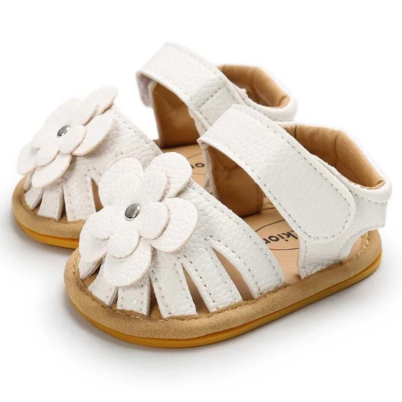 Newborn Toddler First Walkers Infant Shoes Baby Sandalen Summer Outdoor Flat Anti-Slip Flower Baby Sandals
