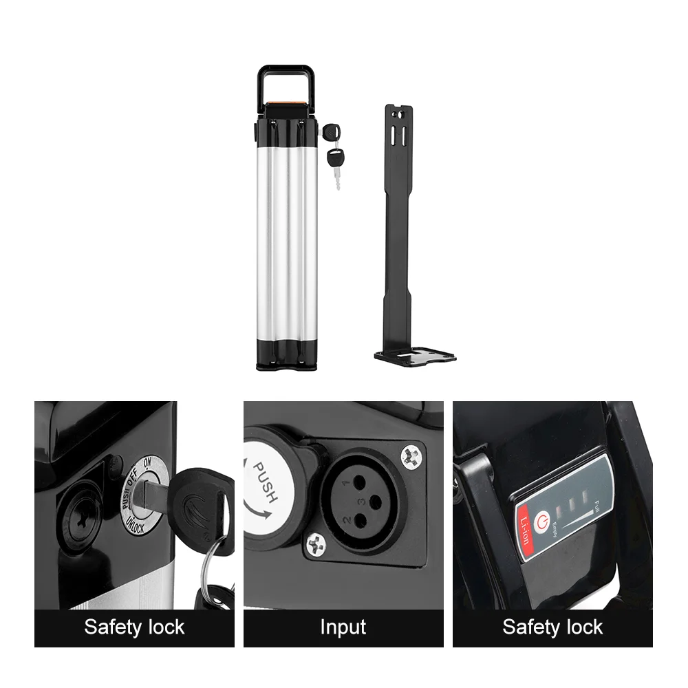 OEM ODM Electrical Lithium Pocket Volta 48 Volt 250W 500W 1000W 4.4Ah 10Ah 20Ah 24V 36V 48V Electric Bicycle Bike Battery