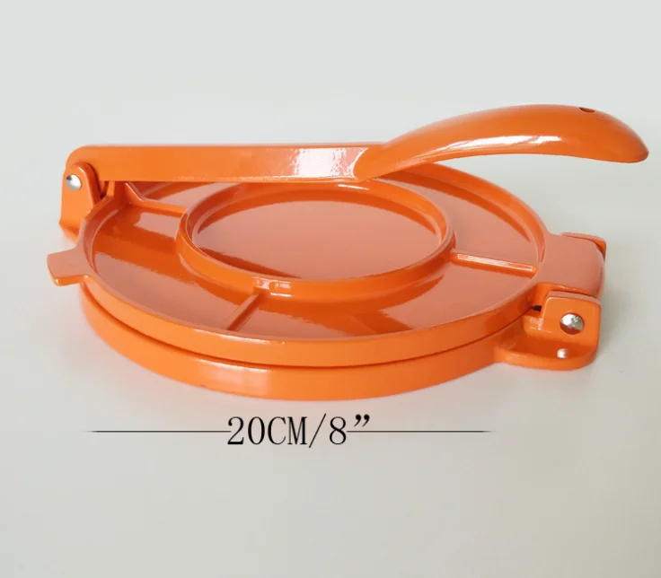 Manual flour tortilla corn tortilla press