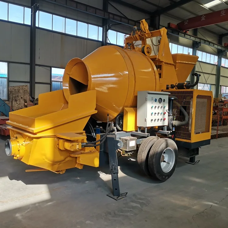 Greatest benefits portable concrete mixer/pump trailer concrete mixer and pump diesel for construction works