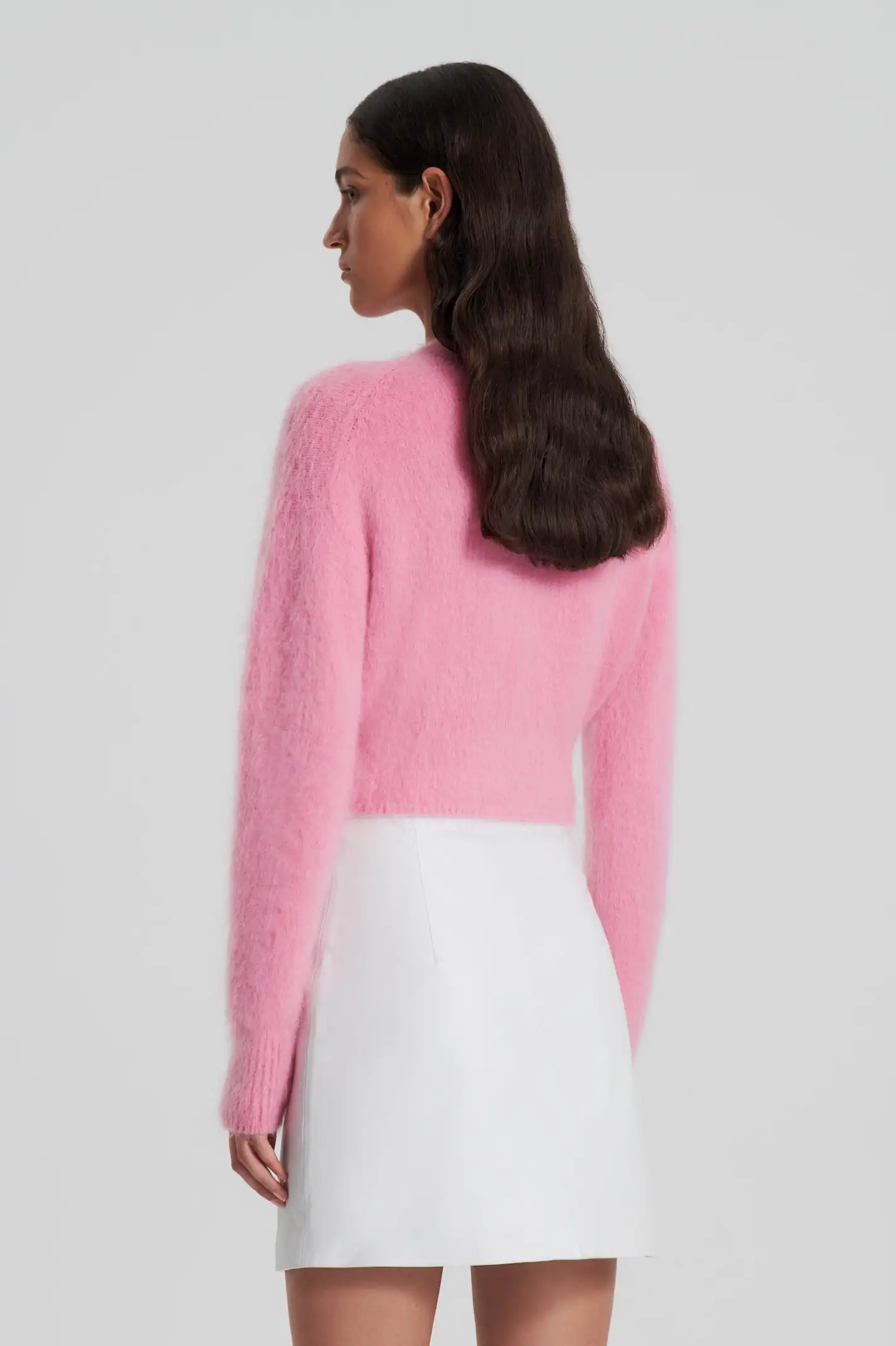 Made In China Inner Mongolia Cardigan Womens Female Sweater Knitted Cardigan For Women Mohair Cardigan