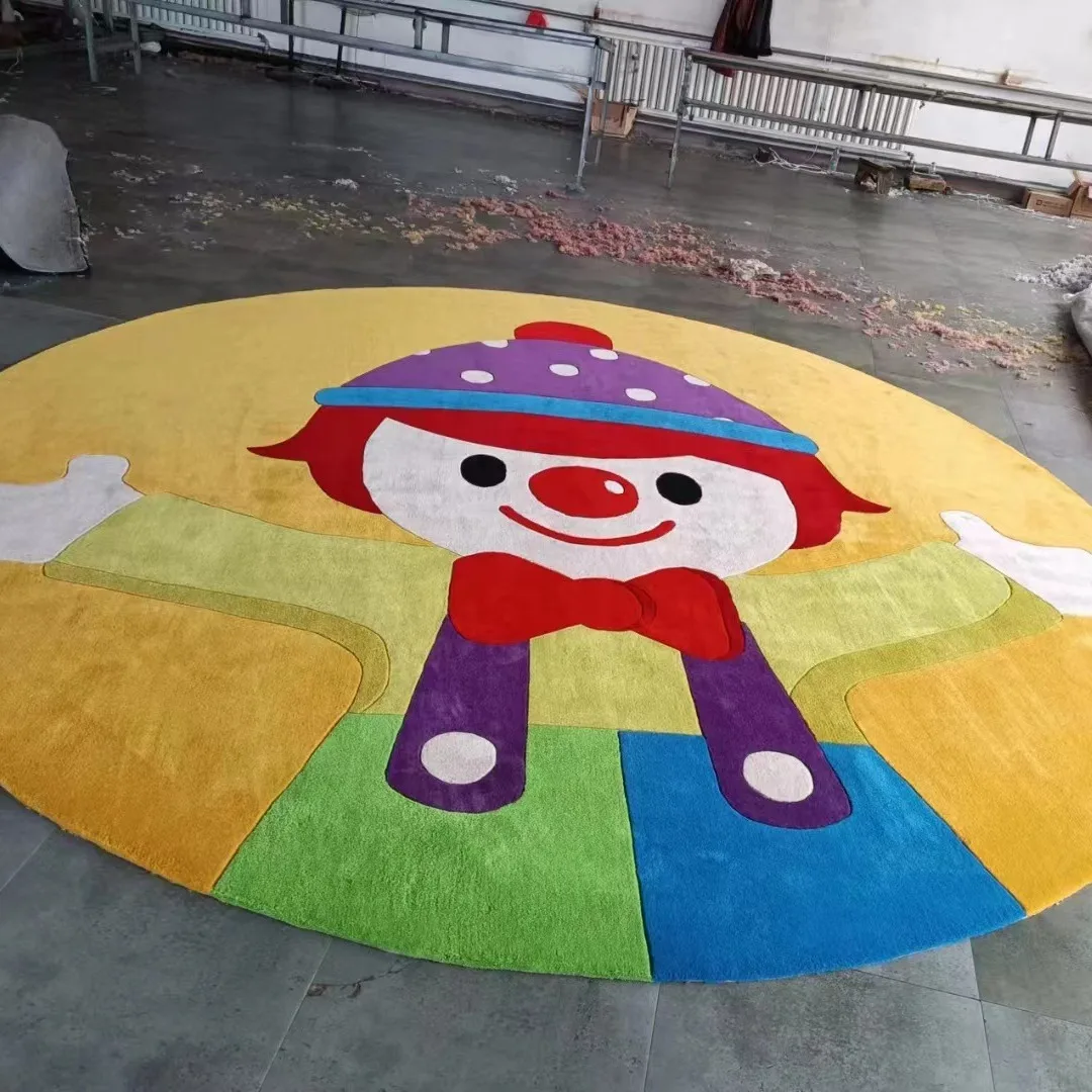 Early Childhood Education Kindergarten Picture Book Library Handmade Carpet Kindergarten Nursery Indoor Cartoon Carpet