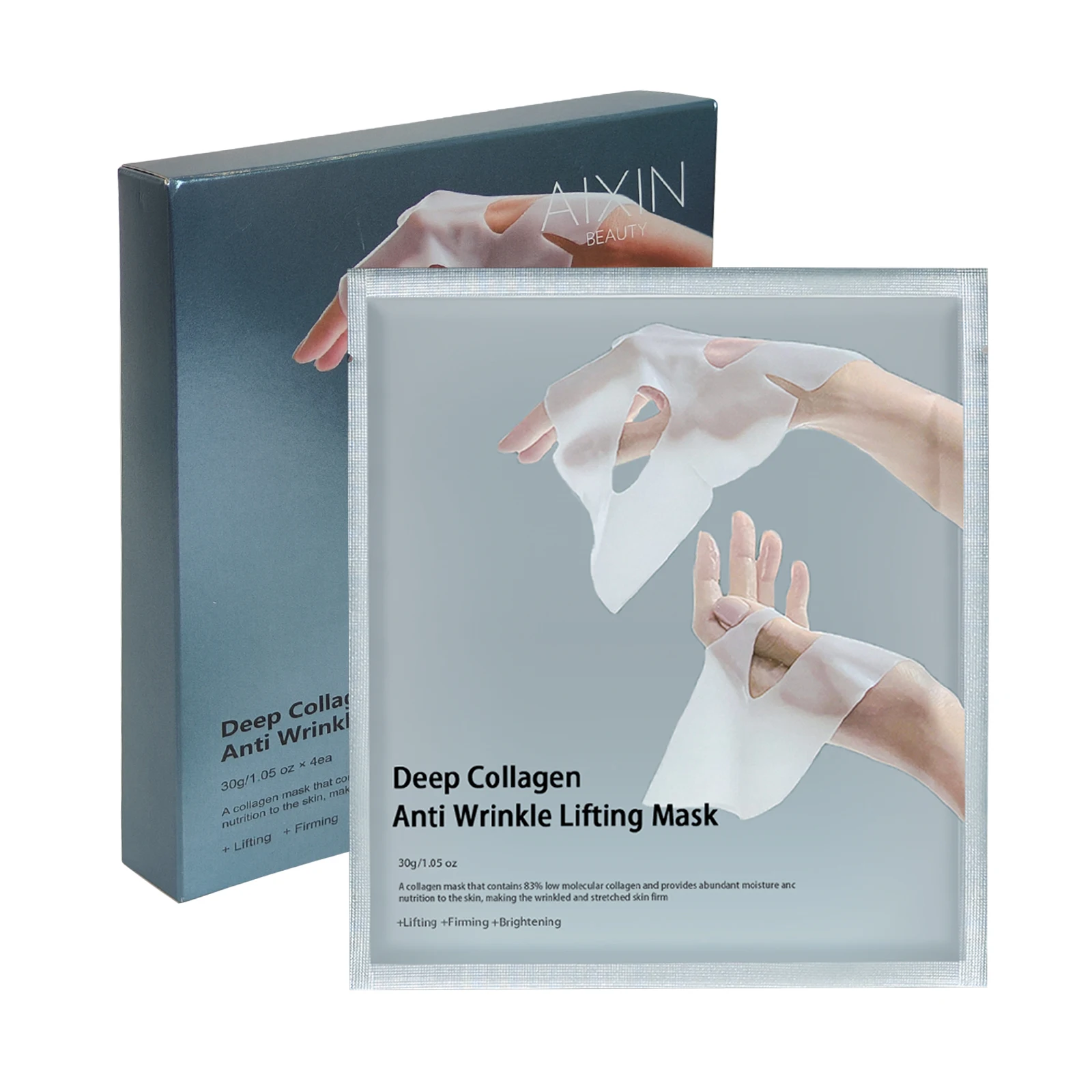 AiXin Private Collagen Mask Moisturizes Skin Firming Skin Restores Moisture Brightening Muscle And Whitening Advanced Mask