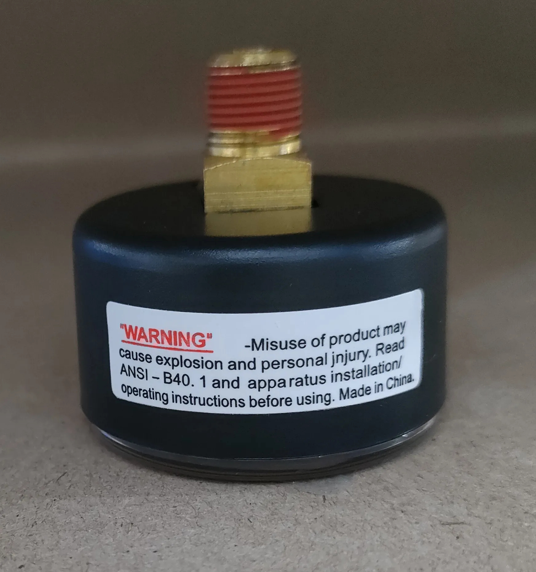 Hot Popular 1.5INCH P-AD 1-8NPT 0-160PSI WITH516 VIBRAL-SEAL SINGLE NEEDLE ABS PLASTIC CASE AIR PRESSURE GAUGE