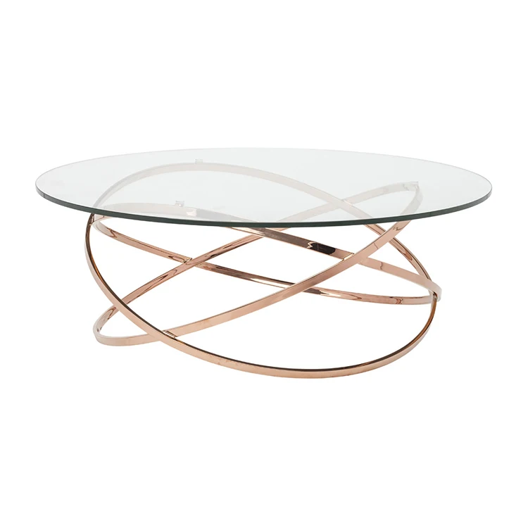 Wholesale Glass Metal Leg Coffee Table