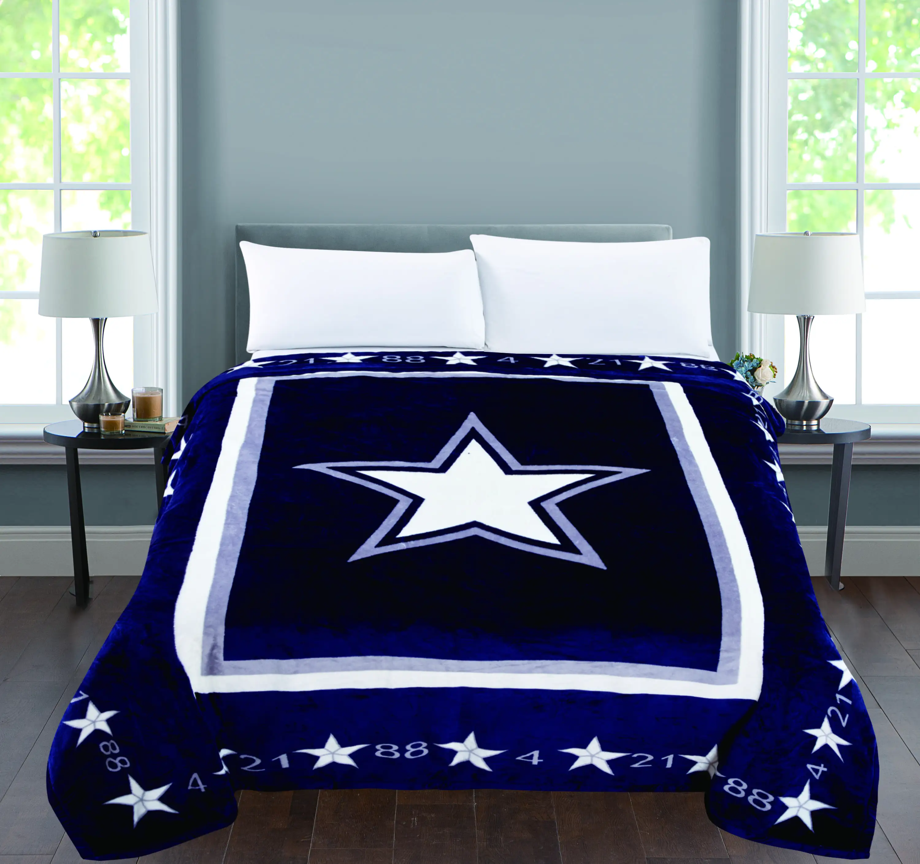 Anyu Animal Printed MOQ 1 Cheap Price 210*230cm Single Layer 400 GSM 100% Polyester Flannel Blanket in Stock Wolf Printed