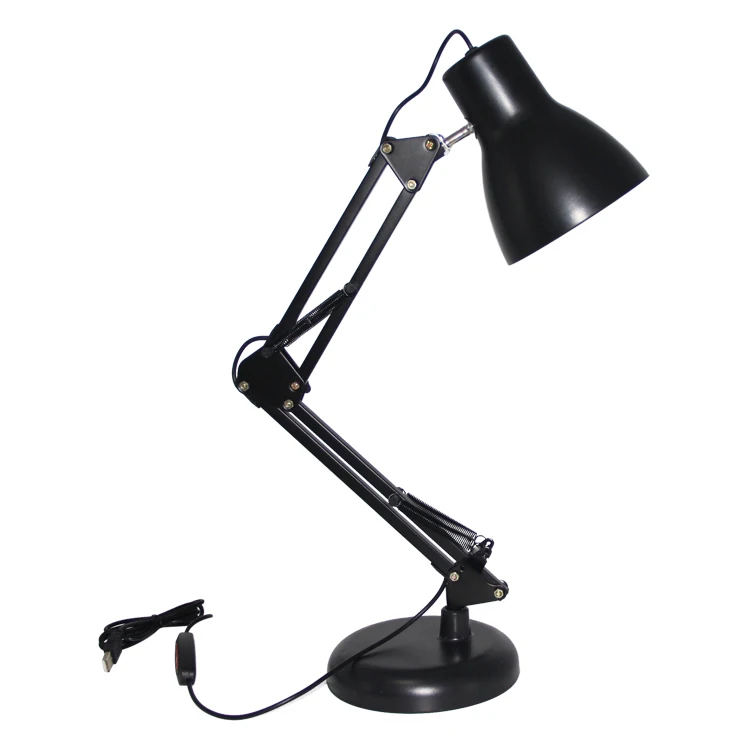 China manufacturer modern foldable flexible metal long arm Led table lamp